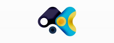 Yaratıcı geometrik duvar kağıdı. Minimum baloncuk oku ve çemberin soyut arkaplanı. Duvar kağıdı, afiş, arkaplan veya iniş için tekno iş şablonu