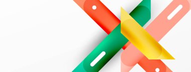 Arka plan dinamik çizgileri geometrik duvar kağıdı. Duvar kağıdı afişi ya da iniş sayfası için çizgili kompozisyon vektör illüstrasyonu