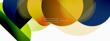 Yaratıcı geometrik duvar kağıdı. Asgari çember üçgen ve kare çizgi soyut arkaplan. Duvar kağıdı afişi veya iniş sayfası için vektör illüstrasyonu