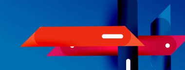 Arka plan dinamik çizgileri geometrik duvar kağıdı. Duvar kağıdı afişi ya da iniş sayfası için çizgili kompozisyon vektör illüstrasyonu