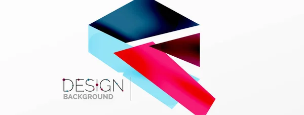 Background Abstract Overlapping Shapes Minimal Composition Vector Illustration Wallpaper Banner — Stock Vector