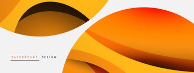 Yaratıcı geometrik duvar kağıdı. Asgari soyut arkaplan. Duvar kağıdı arkaplanı veya iniş sayfası için daire ve dalga kompozisyon vektör çizimi