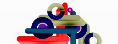 Yaratıcı geometrik duvar kağıdı. Küçük çizgiler ve çember arkaplanı
