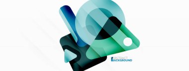 Çizgi, üçgen, kare ve çember ilkel bileşimi. Duvar kağıdı, pankart, arkaplan, iniş sayfası için vektör geometrik asgari özet arkaplan