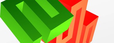 3d line geometric creative abstract background. Trendy techno business template for wallpaper, banner, background or landing