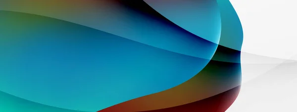 Abstract Background Fluid Gradient Color Wave Template Wallpaper Banner Background — Stock vektor