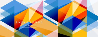 Renkli üçgen bileşimi, geometrik soyut arkaplan. Tekno veya iş konsepti, duvar kağıdı, afiş, arkaplan, iniş sayfası deseni