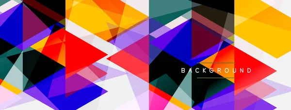 Состав Цветовых Треугольников Геометрический Абстрактный Фон Технология Бизнес Концепция Шаблон — стоковый вектор