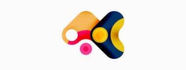 Yaratıcı geometrik duvar kağıdı. Minimum baloncuk oku ve çemberin soyut arkaplanı. Duvar kağıdı, afiş, arkaplan veya iniş için tekno iş şablonu