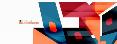 Yaratıcı geometrik duvar kağıdı. Soyut kurdele biçimi kompozisyonu. Duvar kağıdı, afiş, arkaplan veya iniş için tekno iş şablonu