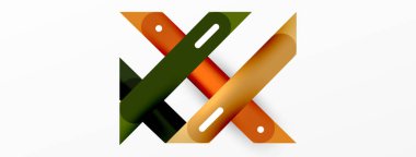 Arka plan dinamik çizgileri geometrik duvar kağıdı. Duvar kağıdı afişi ya da iniş sayfası için çizgili kompozisyon vektör illüstrasyonu