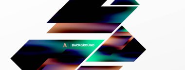 Modern trend minimalist soyut arka plan. Geometrik desen tasarımı, 3 boyutlu ve gölge efektleri. Vektör İllüstrasyonu