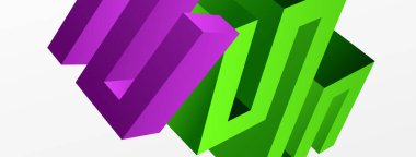 3d line geometric creative abstract background. Trendy techno business template for wallpaper, banner, background or landing