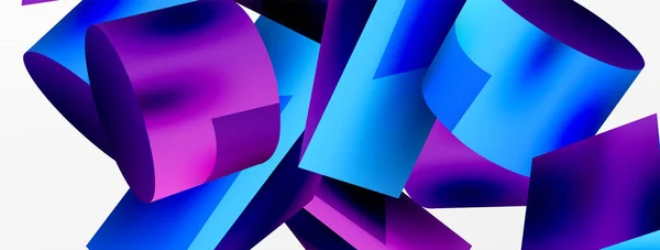 Vector Abstract Background Shapes Triangle Cylinder Trendy Techno Business Template — Διανυσματικό Αρχείο