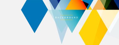 Renkli üçgen bileşimi, geometrik soyut arkaplan. Tekno veya iş konsepti, duvar kağıdı, afiş, arkaplan, iniş sayfası deseni