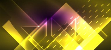 Arka plan duvar kağıtları, parlak çizgiler ve geometrik şekiller. Yapay Zeka teknolojisi, engelleme zinciri, iletişim, 5G, bilim, iş ve teknoloji konsepti için koyu duvar kağıdı