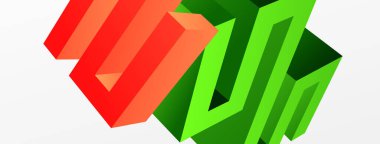 3d line geometric creative abstract background. Trendy techno business template for wallpaper, banner, background or landing