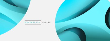 Yaratıcı geometrik duvar kağıdı. Asgari soyut arkaplan. Duvar kağıdı arkaplanı veya iniş sayfası için daire ve dalga kompozisyon vektör çizimi