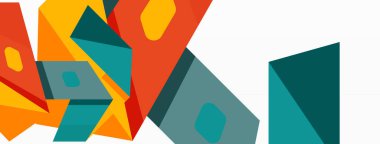 Soyut çizgi ve üçgen arkaplan. Yaratıcı geometrik soyut arkaplan. Duvar kağıdı, afiş, arkaplan veya iniş için iş şablonu