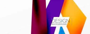 Arka plan soyut örtüşen şekiller. Duvar kağıdı afişi veya iniş sayfası için en düşük bileşim vektör ilüstrasyonuName