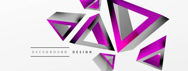 Triangle Abstract Background Basic Shape Technology Business Concept Composition Trendy — Stockvektor