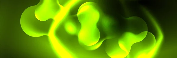 Magic Neon Glowing Lights Abstract Background Wallpaper Design Vector Illustration — Vector de stock