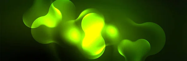 Magic Neon Glowing Lights Abstract Background Wallpaper Design Vector Illustration — Stockový vektor