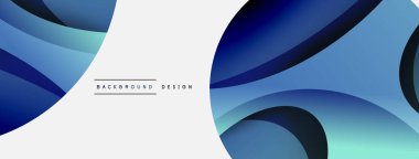 Yaratıcı geometrik duvar kağıdı. Asgari soyut arkaplan. Duvar kağıdı arkaplanı veya iniş sayfası için daire ve dalga kompozisyon vektör çizimi