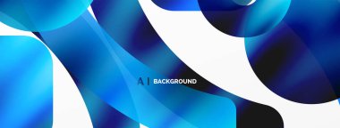 Metalik parlak geometrik yüzeyler, yuvarlak şekiller ve daireler. Duvar kağıdı, afiş, arkaplan, kart, kitap illüstrasyonu, iniş sayfası için dijital ağ geleceksel şablonu