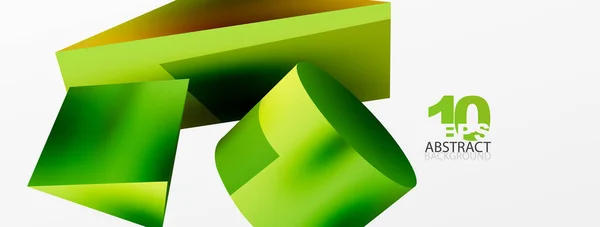 Vector Abstract Background Shapes Triangle Cylinder Trendy Techno Business Template — 图库矢量图片