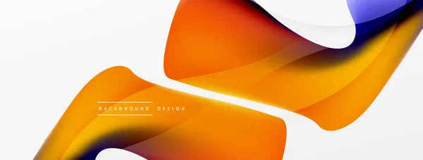 Abstract Background Fluid Gradient Color Wave Template Wallpaper Banner Background — Stock vektor