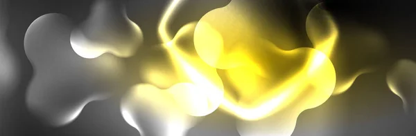 Світлі Неонові Вогні Створюють Абстрактні Форми Концепція Магічної Енергії Шаблон — стоковий вектор