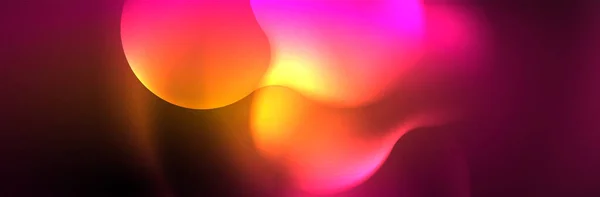 Magic Neon Glowing Lights Abstract Background Wallpaper Design Vector Illustration — Stok Vektör