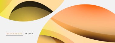 Yaratıcı geometrik duvar kağıdı. Asgari soyut arkaplan. Duvar kağıdı arkaplanı veya iniş sayfası için daire ve dalga kompozisyon vektör çizimi