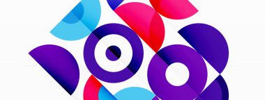 Renkli çember soyut arkaplan. Duvar kağıdı, afiş, sunum, arkaplan şablonu