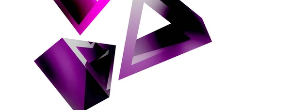 Triangle Abstract Background Vector Basic Shape Technology Business Concept Composition — 图库矢量图片