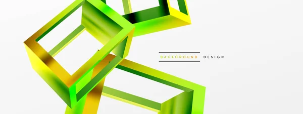 Cube Shapes Vector Geometric Background Trendy Techno Business Template Wallpaper — Stockvektor