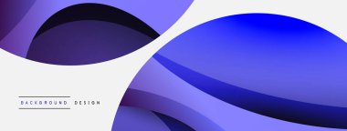 Yaratıcı geometrik duvar kağıdı. Asgari soyut arkaplan. Duvar kağıdı arkaplanı veya iniş sayfası için daire ve dalga kompozisyon vektör çizimi