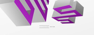 3d line geometric creative abstract background. Trendy techno business template for wallpaper, banner, background or landing