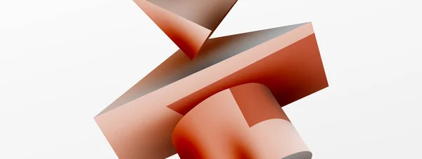 Metallic Shape Vector Geometric Background Trendy Techno Business Template Wallpaper — Stok Vektör