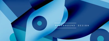 Yaratıcı parlak geometrik duvar kağıdı. Asgari soyut arkaplan. Daire çizgileri, duvar kağıdı arkaplanı veya iniş sayfası için kompozisyon vektör ilüstrasyonunu şekillendirir