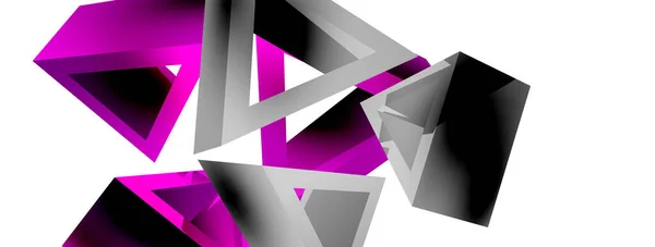 Triangle Abstract Background Basic Shape Technology Business Concept Composition Trendy — Archivo Imágenes Vectoriales