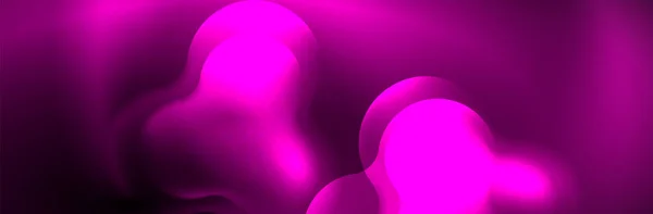Magic Neon Glowing Lights Abstract Background Wallpaper Design Vector Illustration — Stock vektor