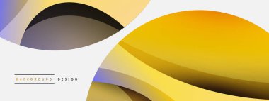 Yaratıcı geometrik duvar kağıdı. Asgari soyut arkaplan. Duvar kağıdı arkaplanı veya iniş sayfası için daire ve dalga kompozisyon vektör çizimi