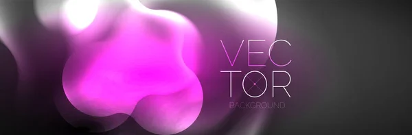 Magic Neon Glowing Lights Abstract Background Wallpaper Design Vector Illustration — Image vectorielle