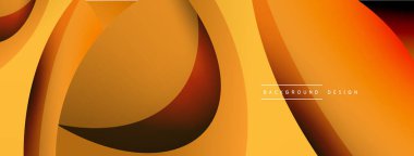 Yaratıcı geometrik duvar kağıdı. Asgari soyut arkaplan. Duvar kağıdı arkaplanı veya iniş sayfası için daire ve dalga kompozisyon vektör çizimi