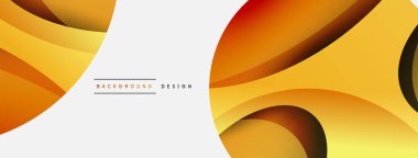 Yaratıcı geometrik duvar kağıdı. Asgari soyut arkaplan. Duvar kağıdı arkaplanı veya iniş sayfası için daire ve dalga kompozisyon vektör çizimi