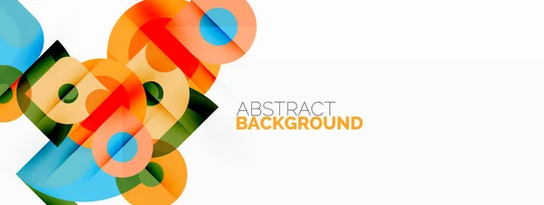 Colorful Geometric Pattern Minimal Abstract Background Wallpaper Banner Presentation — Διανυσματικό Αρχείο