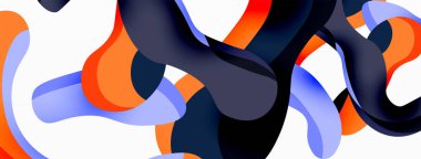 Yaratıcı geometrik duvar kağıdı. Sıvı dalga sıvısı arka planı şekillendirir. Duvar kağıdı, afiş, arkaplan veya iniş için tekno iş şablonu