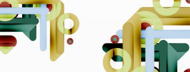 Çizgiler geometrik arkaplan. Çizgiler ve halkalar kompozisyon iş şablonu Duvar kağıdı, afiş, arkaplan veya iniş için